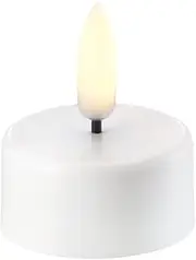 UYUNI Lighting LED Tea Lights 3.9 x 4.7 cm - Tealight 400 White Plain - LED Tea Light with Remote Control Timer Including Battery with 400 Hours Burning Time