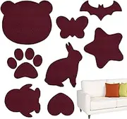 TQEBWUS Adhesive Furniture Patch, 13 Pack Cartoon Animal Pattern Adhesive Leather Repair Kit, Leather Repair Patch Tape for Sofas, Car Seats