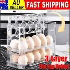 Kitchen Flip-Type Egg Storage Rack Fridge Organizer Creative Egg Holder Box AU