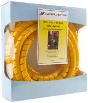 Pre Cut Spiral Wrap Hose Protector 1.5 OD 12 Length Pre Cut Length Hydraulic
