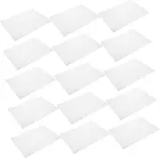 DECORNIJIA 20Pcs Disposable Nail Table Mat Oil Resistant Tattoo Table Covers Composite Film Cleaning Pads for Manicure Tattoo Procedures Multi Purpose White Surface