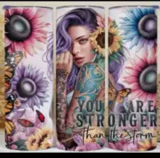 You Are Stronger Than The Storm 20oz Stainless Steel Tumbler Free Shipping