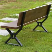 Bench Legs 16 Inch Triangle Metal Chair Base Legs with Backrest Bracket Set of 2