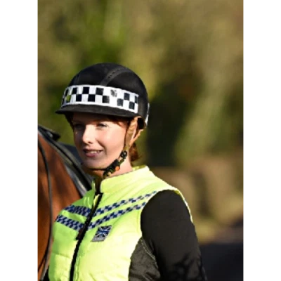 Equisafety Polite Hat Band Chequer Tape Riding Hatband