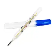 Mercury-Free Dual Scale Classic Traditional Glass Accuracy Thermometer 2ml