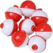 Fishing Bobbers Set Snap Hard ABS on Red/White Fishing Floats Bobbers Push Butto