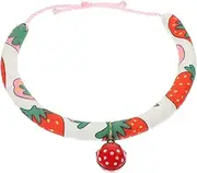 BESPORTBLE Adorable Pattern Adjustable Cat and Dog Collar with Bell Breathable Comfortable Pet Accessory Chic Design for Animals for Festivities and Parties