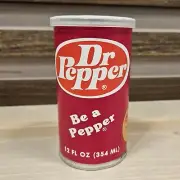 Vintage Dr Pepper Can Bank & T Shirt - Unopened Large Shirt & Coin