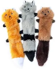 ZippyPaws Skinny Peltz - Fox, Raccoon, Squirrel 28x5x1cm, Small, (Pack of 1)
