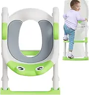 Setauoo Potty Training Seat for Toilet,Potty Training Toilet Seat with Step Stool Ladder - Adjustable Height, Foldable Potty for Toddler Boys Girls, Bathroom Accessories