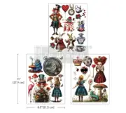 Redesign With Prima WHIMSICAL REALM Middy Decor Transfer, Alice In Wonderland
