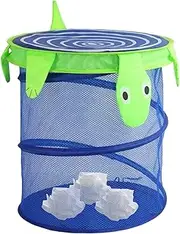 Collapsible Laundry Basket, Beach Toy Mesh Barrel And Trash Storage, Creative Foldable Structure Basket For Balcony Clothes Garden Garbage