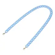 Acrylic Purse Strap,35.4" Matte Bag Chain Replacement Sky Blue