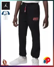 Jordan Boys MVP Jumpman Fleece Pants Size Small