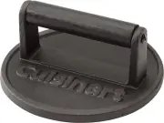 Cuisinart Cast Iron Smashed Burger Press 16Cm Round Grill With Handle