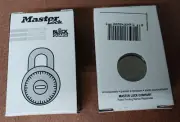 (2) New Master Lock 1525 Locker Padlocks, Combination Dial With V660 Key Option