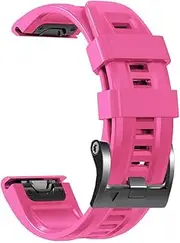 [ISOUDE] 22 26MM Silicone Watch Band Straps For Garmin Fenix 6X 6 Pro 7X 7 Easyfit Wristband Fenix 5 5X Plus Epix Mk1 Smartwatch Bracelet
