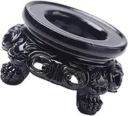 CORHAD 1Pc Creative Resin Crystal Ball Holder with Hollow Base for Home Decor Unique Display Stand for Crystal Balls Decorative Stand for Spheres and Collections Antique Style Adornment