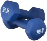 Neoprene Dumbbell Hand Weights 10 Pound, Pair