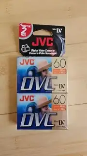 JVC DVC 60 Digital Media Cassette Mini DV DVM60ME (2 cassettes = 120 minutes)