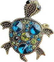 [Generic] Turtle Brooches for Women | Animal Hat Pins - Rhinestone Brooch Pin, Lovely Lapel Enamel Pin for Hat Bag, Animal Brooch Jewelry