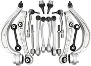 Front Suspension Control Arm Ball Joint Stabilizer Link Tie Rod Kits Compatible For Audi A4 B8 8K2 8K5 A5 8T3 A6 4G2 C7 A7 4GA Q5 8R(A7 4GA)