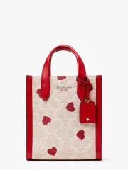 Spade Flower Jacquard Hearts Manhattan Mini Crossbody