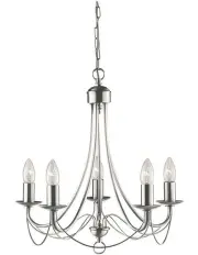 [Lexi Lighting] Zanzibar Chandelier Light Stain Chrome