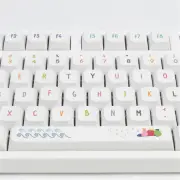 ANYMOB Keycap Keyboard White Summer 128 Keys Profile Switch Mechanical Cute Keys