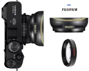HD 32K ULTRA WIDE ANGLE LENS + 10X MACRO LENS FOR FUJIFILM X100V Digital Camera