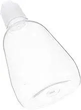 STOBAZA Clear Plastic Honey Squeeze Bottle Reusable Condiment Dispenser for Sauces Dressings Syrups Portable Easy Squeeze Design for Home Travel Outdoor Use