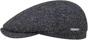 [Stetson] Belfast Men's Tweed Flat Cap - Made in the EU - Blue - 60 EU, blue, 60