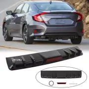 For Honda Civic Si Car Rear Lip Lower Bumper Valance Shark Fin Diffuser Spoiler (for: Honda Civic)