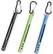 Essential Fly Fishing Accessory Water Thermometer Portable Pencil Thermometer Metal Case and Lanyard Ring