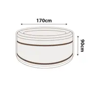Round Spa Cover - 170cm Diameter