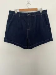 Target Size 18 Ladies Pleat Front Denim Shorts NWT