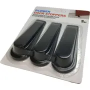 6pcs DOOR STOPPER Set Kit Safety Guard Holder Doorstop Wedge Jammer Home - Black