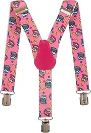 [Olata] Kids Braces with Owl Design | Elastic Y Braces (1-5 Years) - 2.5cm