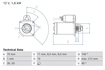 Starter Motor fits MINI CLUBMAN ONE F54 1.5 1.5D 15 to 18 Automatic Transmission