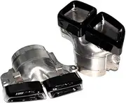 The Modified Four-outlet Square TailTip Compatible For Benz GL-class ML63 W166 Is 14-16 Stainless Steel Exhaust(Black)