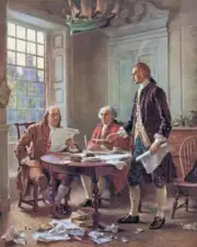 BENJAMIN FRANKLIN JOHN ADAMS THOMAS JEFFERSON 1776 Declaration 8x10 Photo Print