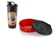 Tupperware Mickey Mouse Eat & Drink Set Tumbler & Big Wonder Bowl New