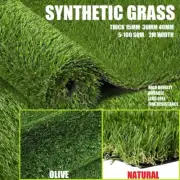 5-100SQM Synthetic Grass Artificial Turf Plastic Fake Plant Lawn 15mm 20mm 30mm