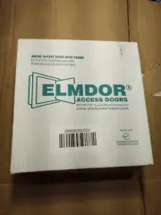 6"x6" Elmdor Wall and Ceiling Access Panel Hinged Paintable Steel White (2 panel