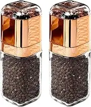 Refillable Pepper Mill Sets Salt and Pepper Grinder Set Ceramic Rotor Core Manual Salt Grinder Adjustable Coarseness