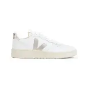 [Veja] Veja-White V-10 Leather Sneakers-Donna 39 IT