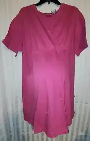 NEW Plus Size Maternity Top / Tunic/ Tee - by Only Necessities 3X PINK