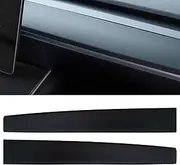 Dashboard Wrap Compatible with 2016-2021 2022 2023 Tesla Model 3 Model Y ABS Dashboard Wrap Kit Cover Cap Interior Decoration Dash Protective Film Tesla Model 3/Y Accessories(Matte Black)