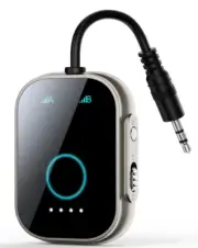 2-in-1 Bluetooth 5.3 Transmitter/Receiver for TV, Airplane, Car, 2 Devices