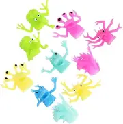 10pcs Color Beasts Puppets Finger Creatures Alien Finger Puppets Scary Alien